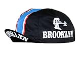 eingenähtes elastisches Band Brooklyn Cap Radmütze Radlercap (schwarz)