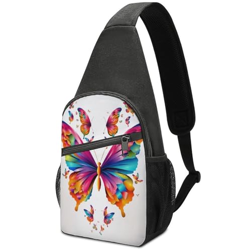 Morrales de senderismo Colored Butterfly Blanco