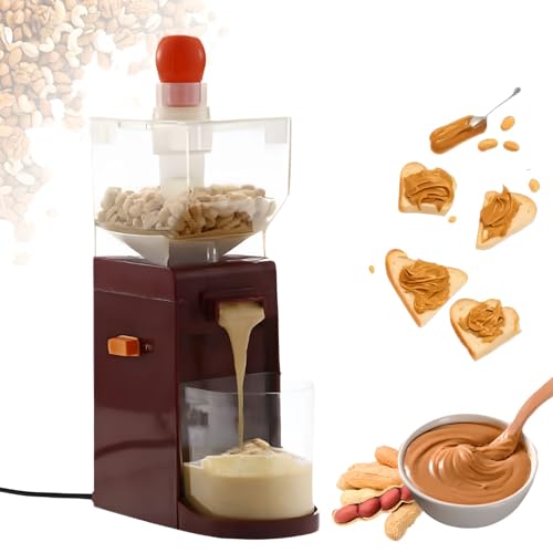 Máquina eléctrica de mantequilla de cacahuete de 500 ml, multifunción, para cereales, fácil de limpiar, para cacahuetes, anacardos, almendras, avellanas