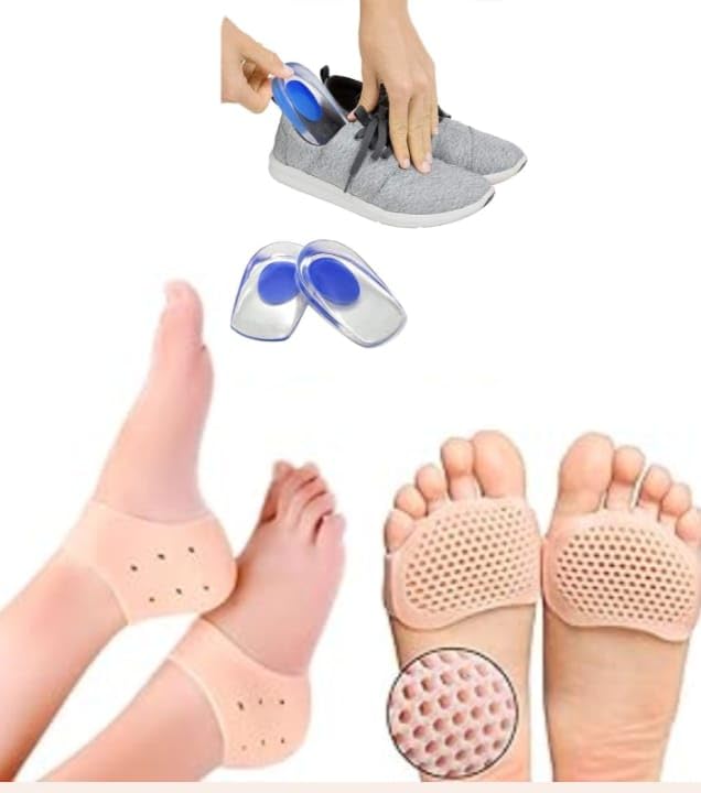 PDKSV,(3 item combo set)Silicone Gel Heel Pad Socks for Heel Swelling Pain Relief, Dry Hard Cracked Heels Repair Cups Foot Care Ankle Support Cushion for Men and Women (Insoles) (3 item-set of 2+2+2) (B0DFVHYN9F) Amazon Price History, Amazon Price Tracker