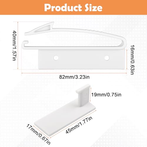 Coolrunner Child Safety Drawer Locks, 8 Pack Safety Invisible Drawer Latches with Strong Adhesive for Baby Care,Only fit for Some Drawer, Please See Below Before Buying