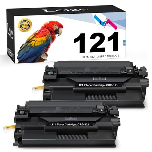 121 Black Toner Cartridge Compatible for Canon D1620 D1650 Ink CRG121, 2PK