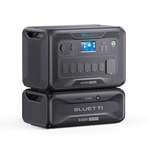 BLUETTI Power Station AC300&B300K Expansion Battery, 2764.8Wh Power Supply w/ 7 3000W AC Outlets (6000W Peak), Modular Power System for Home Backup, RV Emergency