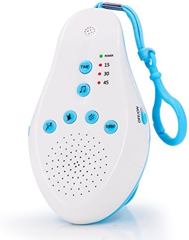 White Noise Sound Machine, High Fidelity Speaker with 9 Soothing Relaxing Sounds 3 Timer Settings Record Function for Home Office