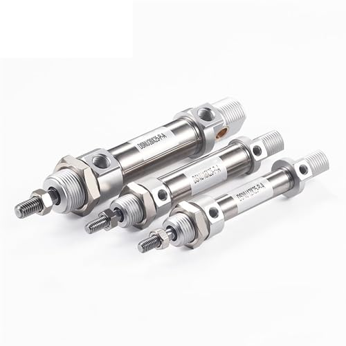 Mini vérin pneumatique double effet DSNU 16mm course 225mm acier inoxydable