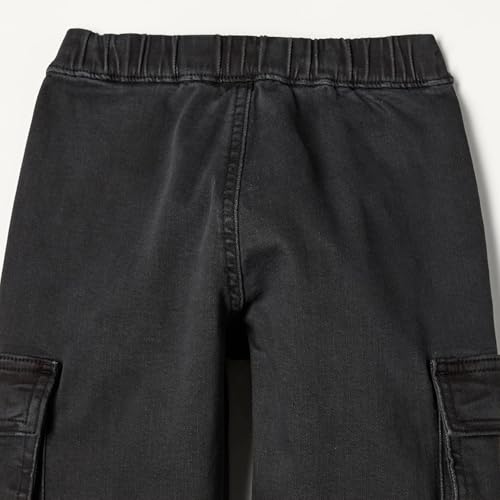 Image of Amazon Essentials Boys and Toddlers' Stretch Denim Cargo Jean with Elastic Waist