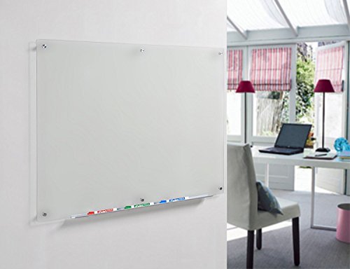 Audio-Visual Direct Frosted Glass Dry-Erase Board Set - 35 1/2 x 47 1/4 Inches - (Non-Magnetic)