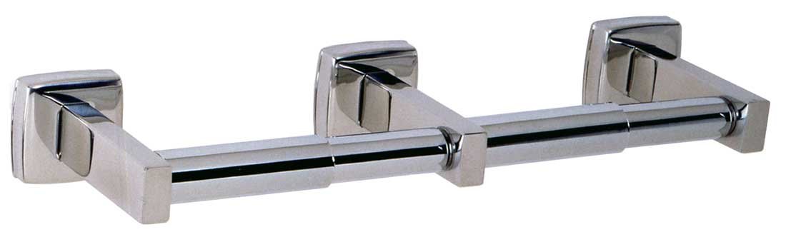 Bobrick 76867 Stainless Steel Surface Mounted Toilet Tissue Dispenser, Satin Finish, 12-1/2 Width x 2 Height