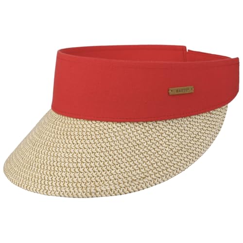 Barts Vesder Visor Sonnenvisor Damenvisor Herren/Damen - mit Schirm, Klettverschluss, Klettverschluss Sommer Frühling-Sommer - One Size rot