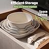 19-Piece Pots and Pans Set Non Stick, Ceramic Cookware Set with Removable Handles, PFAS-Free,Induction Compatible Dishwasher Safe,Stackable Space-Saving for Apartment or RVs #2