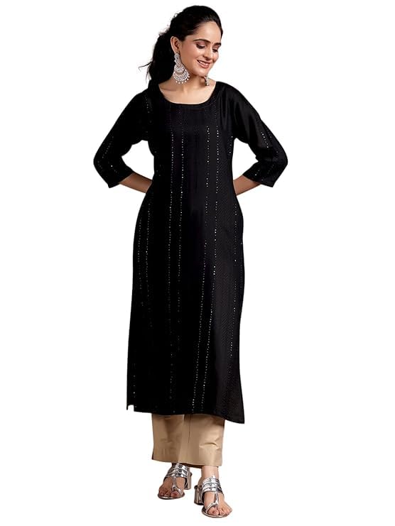 Gerua by Libas Woven Design Viscose Straight Kurta Suit