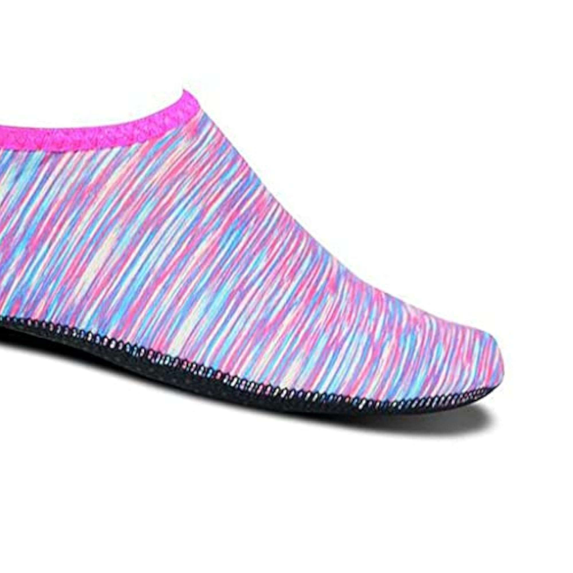 Soft Water Shoes Stretchy Aqua Socks, Pink XS