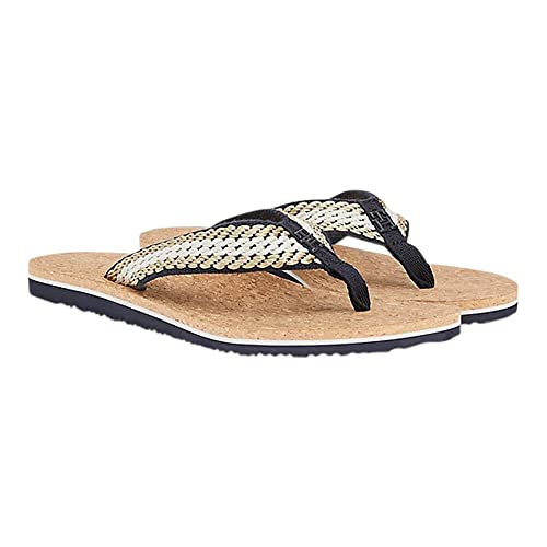 Tommy Hilfiger Pantoletten Cork Sandal Blau 39