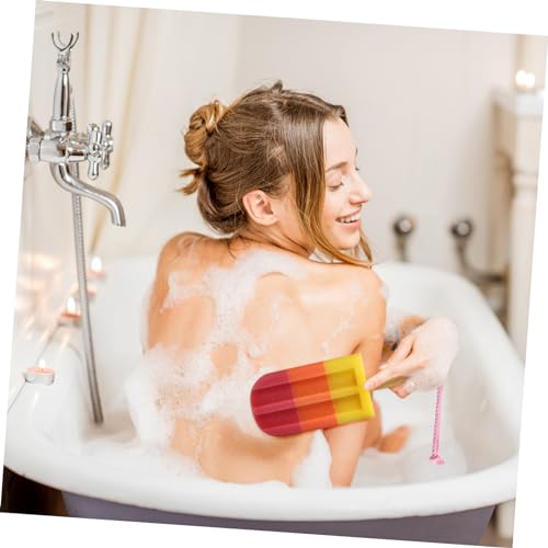 Esponjas para baño de helado para limpiar la espalda y ducha exfoliante 4