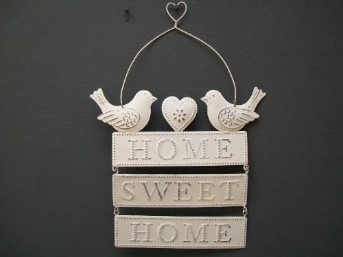 RJB Stone - Targa 18 x 15 cm, motivo: home sweet