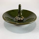 Jewelry Ring Holder Green Handmade Pottery Dish