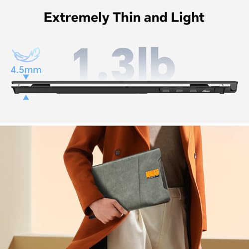 Image of POTTMACEE 14.2 inch One-Cable Laptop Screen Extender, 0.17 inch Ultra-Slim FHD 1080P IPS Portable Monitor for Laptop, Travel Dual Monitor Extender, Plug-Play for Windows /Mac /Chrome, Fit 13-17.3 inch Laptops
