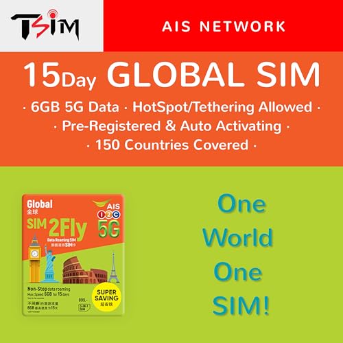 Carte SIM monde TSIM 5G pour éviter les frais de roaming à l'étranger