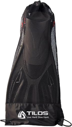 Tilos Getaway Large Open Heel Snorkeling Fins - Travel-Friendly, Adjustable Flippers for Wide Feet (Black, ML/XL (9-13)) - Thumbnail 4