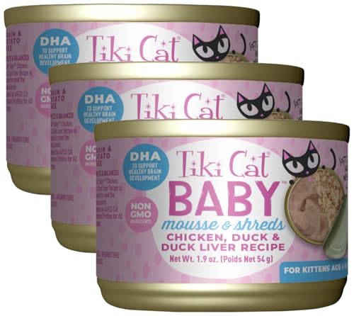 Tiki Cat Baby, Chicken Duck & Duck Liver Mousse &