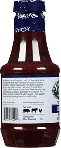 image for Sticky Fingers Carolina Sweet Barbecue Sauce, 18 Ounce - 6 per case., 