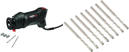 Rotozip SS355-10 Kit de herramientas de sierra en espiral de alto rendimiento de 5.5 amperios con (3) recogidas y (2) brocas y broca GP8 de 18