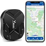 Winnes Localizador GPS para Coche 5000 mAh Rastreador magnético Resistente al Agua Tiempo de Espera ultralargo de hasta 90 días Alertas de geovalla Suscripción Gratuita TK905