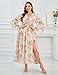 EYWOL Plus Size Wedding Guest Dresses for Women: Plus Size Cocktail Dress with Sleeves - Maternity Dress for Photoshoot - Spring Dresses for Women 2026 Brown