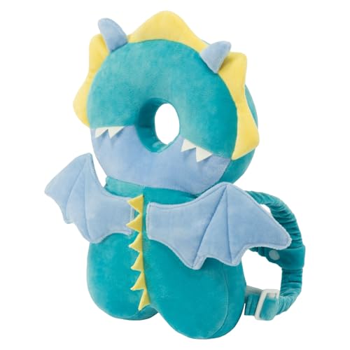 Image of Baby Head Protector Backpack - Soft & Lightweight Head Protection Pad for Bebe Walking and Crawling(Dragon)