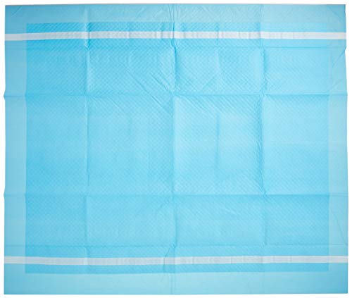 Abena Essentials Disposable Underpads W/ Adhesive Strips, 30" X 36", 10 Count (Pack Of 1), Blue #TOP2