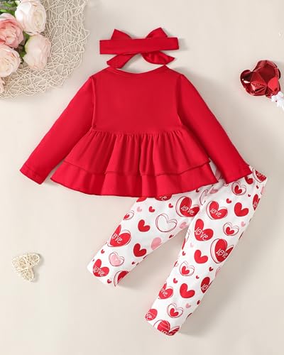 Image of Renotemy Newborn Infant Baby Girl Clothes Summer Outfits Infant Romper Pants Cute Toddler Girl Clothes Gift Set