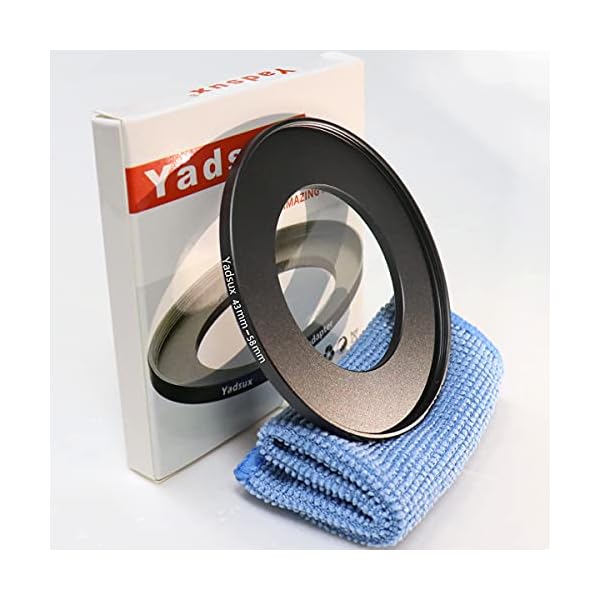 46 mm auf 58 mm Step-Up-Ring, für Kameraobjektive und Filter, Metallfilter, Step-Up-Ringadapter, der Anschluss 46 mm Objektiv auf 58 mm Filterobjektiv-Zubehör