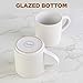 DeeCoo Matte White Coffee Mugs Set of 4, 12 Ounce Mug with Handles, Ceramic Stoneware Catering Coffee Cups, Porcelain Mugs Sets for Coffee, Tea, Hot Cocoa, Milk, Microwave and Dishwasher Safe