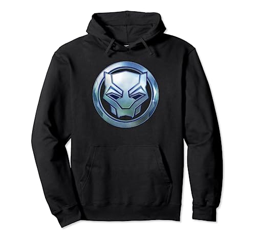 Sweat Black Panther Wakanda Forever hoodie noir logo métal pour homme
