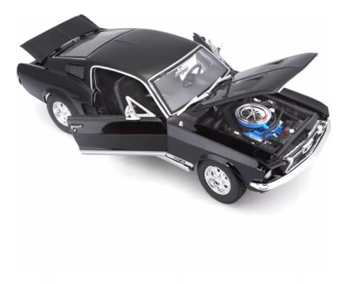 Maisto 1967 Ford Mustang GTA Fastback 1:18 Negro miniatura 4