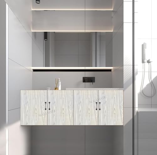 Image of WALLMATE Self Adhesive Wood Grain Wallpaper Vinyl Furniture Sticker Wood Wallpaper Kitchen Wallpaper Wooden Door Desktop Wallpapers (Slate Wooden, 24x78 Inch)