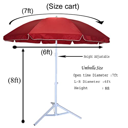 RAINPOPSON-Outdoor-Garden-Patio-Umbrella-With-Stand-Holder-42in7ft-Outdoor-Big-Size-Waterproof-Super-Cloth-Patio-Garden-Outdoor-Umbrella-7ft42in
