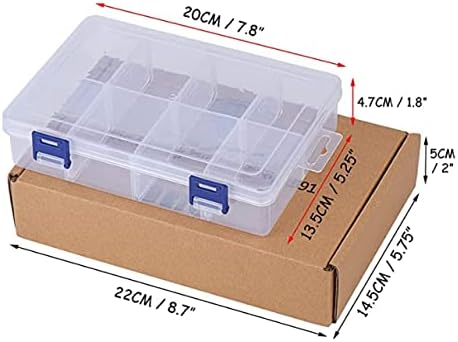 Simthread Storage Box/Organizer/Case Stackable Clear 10 Options for Holding Home Embroidery & Sewing Thread and Other Embroidery Sewing Crafts (Case for Holding 8 Spools)