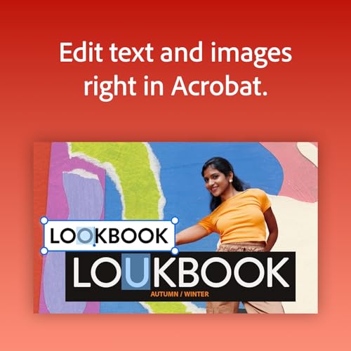 Image of Adobe Acrobat Pro | PDF Software | Convert, Edit, Covert, Sign | 12-Month Subscription | PC /Mac | Email Delivery