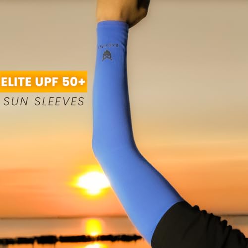 Image of BADOWL Powerflex Gym Sleeves - Unisex Compression Workout Arm Sleeves for Running, Cycling, Gym & Outdoor Sports - UV Protection, Breathable, Stretchable