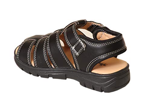 BALL BAND Toddler/Little Kids Ryder Fisherman Sandals (8, Black, numeric_8)3