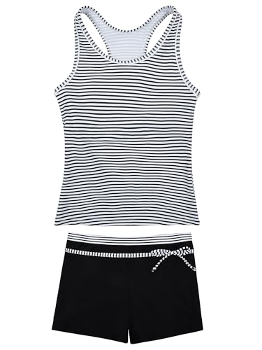 Image of JerrisApparel Little Girls' Summer Two Piece Boyshort Tankini Kids Swimsuit