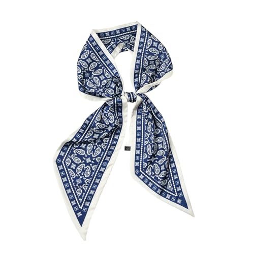 Image of Head Hair Scarf for Women,Silky Long Headscarf Purse Bag Scarfs for Handbag Fashion Satin Neck Scarves Accessories