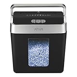 Ativa - Shredder - 8 Sheet Micro-Cut Lift-Off Shredder with Handle - 15.35' h x 13.78' w x 7.56' d