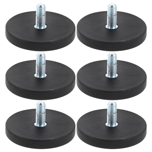 Supports magnétiques pour garage avec base filetée et ventouse de protection Lot de 6