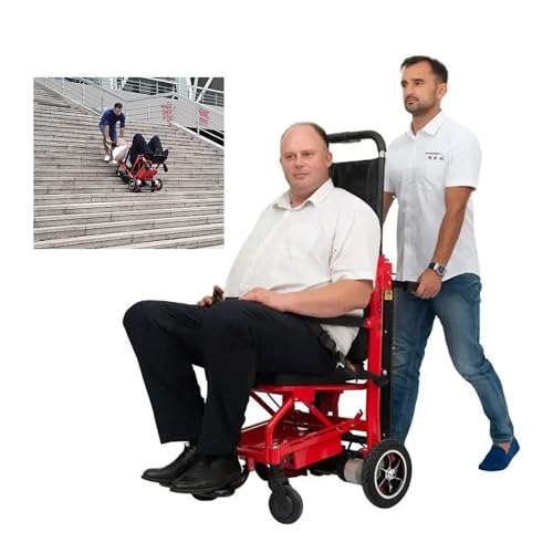 flatpincololee Elektrischer Treppenlift-Treppenstuhlwagen, Faltbare Lift Stair Chair, Treppensteiger Rollstuhl für das Auf- und Absteigen von Treppen/maximale Belastung 363 Pfund flatpincololee Elektrischer Treppenlift-Treppenstuhlwagen, Faltbare Lift Stair Chair, Treppensteiger Rollstuhl für das Auf- und Absteigen von Treppen/maximale Belastung 363 Pfund