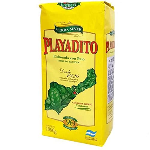 Playadito leckerer Mate Tee aus Argentinien mit Stengelstückchen. Trinken wie die Gauchos, 1Kg