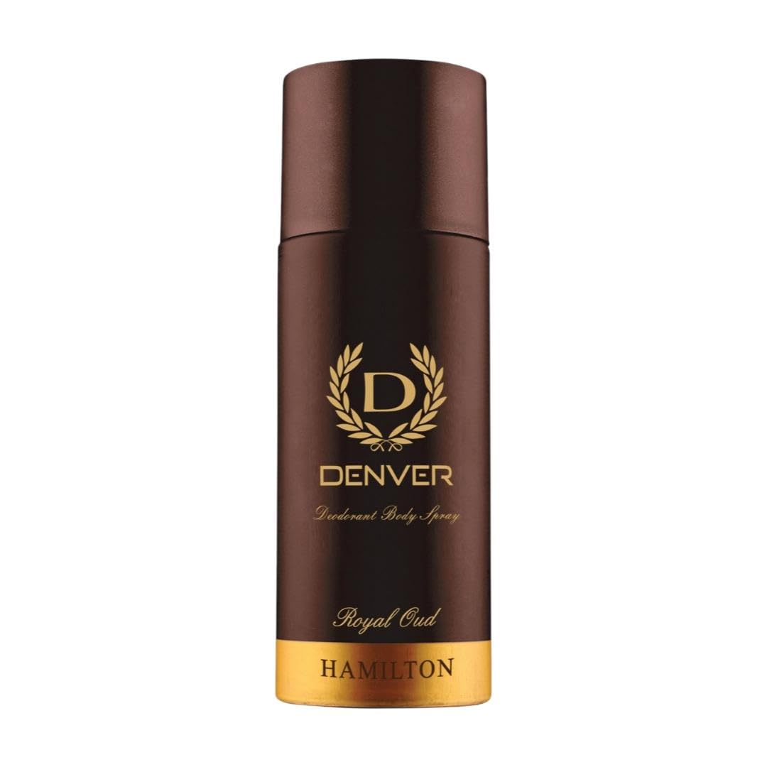 DENVER Royal Oud Deodorant Body Spray for Men (150ML) | Long Lasting Body Spray for Men
