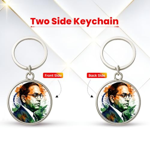 Image of MG | Protective Evil Eye /Spiritual Symbols /Om /Motivational Keychains | Double-Sided Metal Key Ring | Good Luck and devine Charm for Car, Bike, Home & Office