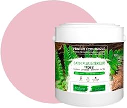 Pintura natural ecológica para pared, diseño de raso interior de Natura, 2,5 L, 33 m², color rosa